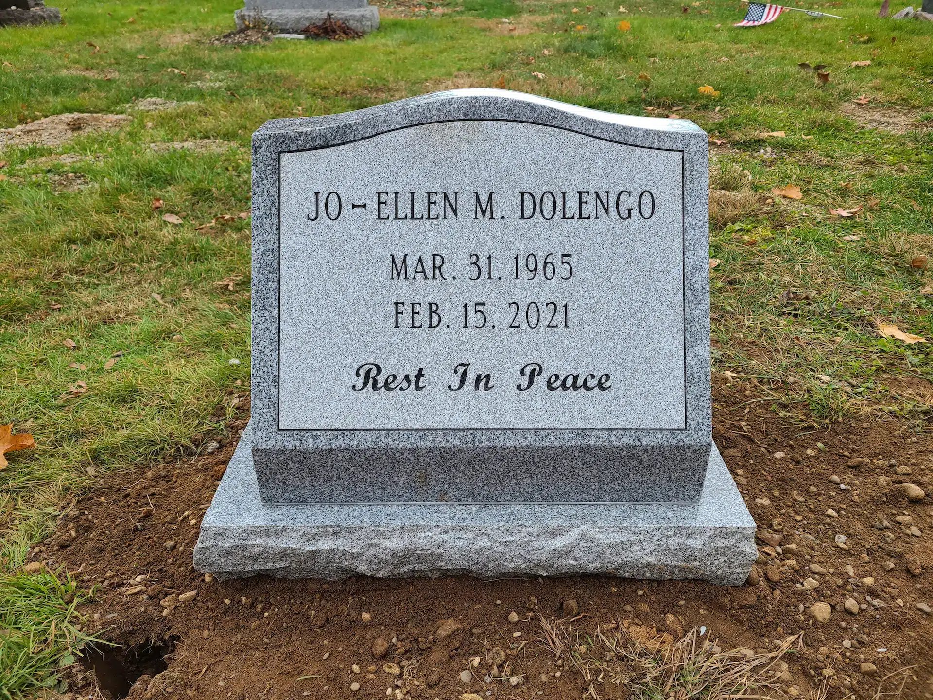 Granite Grave Monument hand-carved by NJ Grave Monuments in NJ — image 2